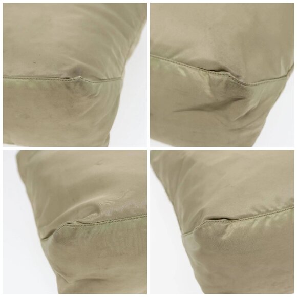 PRADA Tote Bag Nylon Beige Silver Auth bs17670 - Picture 14 of 16